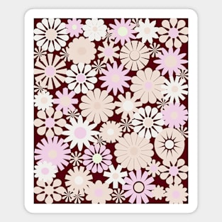 Vintage Floral Design Scandinavian Style Magnet